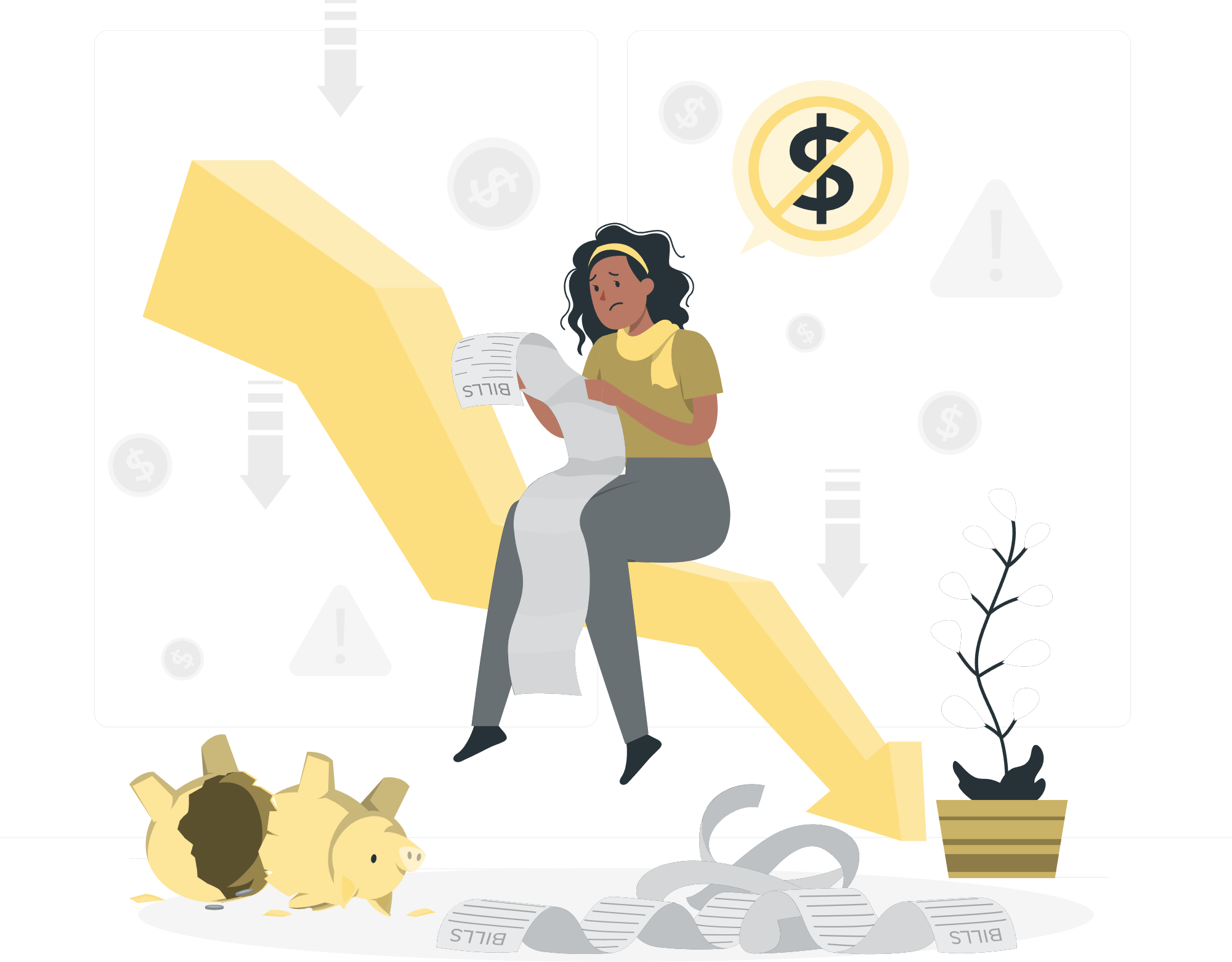 Illustration of a piggy bank with a dollar sign