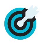 Guaranteed qualified solar transfers and exclusive solar leads for residential installers - precision targeting icon